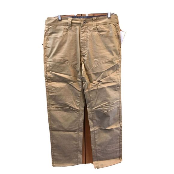 NEW Brothers Sons Hiking Work Pants 30x34” Khaki Pockets Zip Cotton Cool Max Zip - Picture 1 of 13
